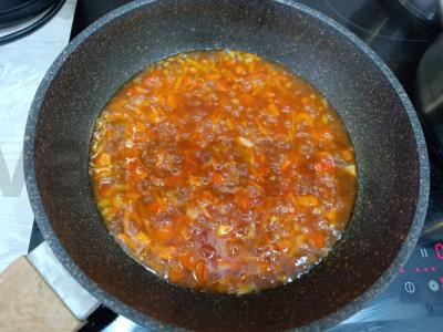 Pomidorų sriuba su grikių kruopomis ir šonkauliais Žingsnis 6