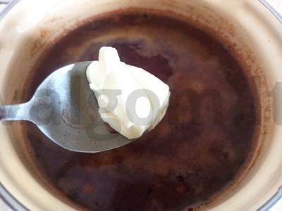 Borsčas su sviestu ir kiaušiniu Žingsnis 5