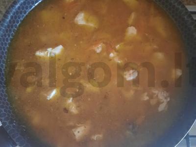 Plovas su vištiena ir baltu svogūnu Žingsnis 3