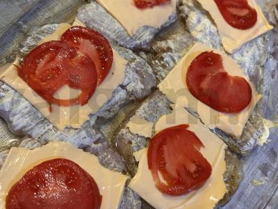 Vištienos filė su sūriu, pomidoru ir majonezu Žingsnis 3