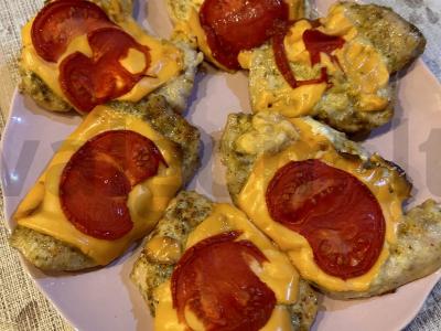 Vištienos filė su sūriu, pomidoru ir majonezu Žingsnis 4