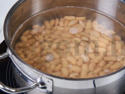 Vištiena ir pupelės Žingsnis 1