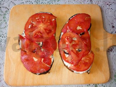 Sumuštiniai su keptais baklažanais ir pomidorais Žingsnis 5