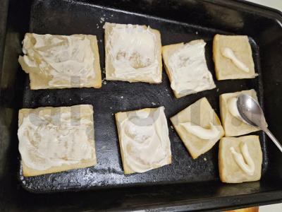 Užkandžių sluoksniukai su įdaru Žingsnis 3