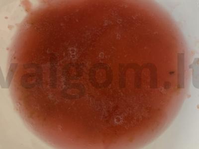 Obuolių ir šaldytų uogų kisielius Žingsnis 3