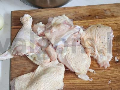 Vištienos šašlykas citrinos sulčių ir adžikos marinate Žingsnis 1