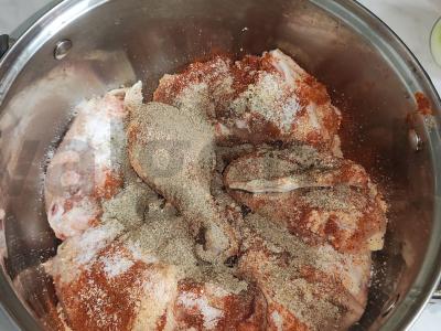 Vištienos šašlykas citrinos sulčių ir adžikos marinate Žingsnis 2