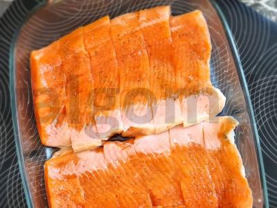 Lašiša špinatų padaže Žingsnis 1