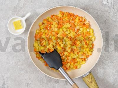 Žuvies sriuba su lydytu sūriu Žingsnis 1