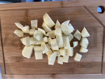 Daržovių troškinys su jautiena, žaliąja pupelių ir žiediniais kopūstais Žingsnis 2