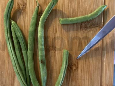 Daržovių troškinys su jautiena, žaliąja pupelių ir žiediniais kopūstais Žingsnis 3