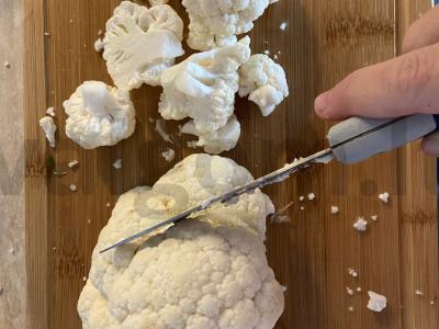 Daržovių troškinys su jautiena, žaliąja pupelių ir žiediniais kopūstais Žingsnis 4