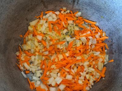 Patingėlių daržovių ir ryžių receptas Žingsnis 2