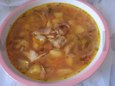 Vištienos sriuba su keptomis pievagrybiais Žingsnis 5