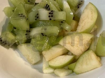 Vaisių asorti „Svaja“ su persikų džemu Žingsnis 1