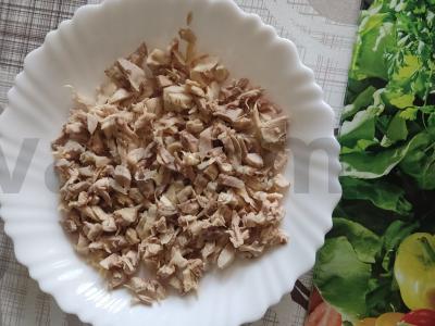 Salotas „Lizdas“ su džiovintais abrikosais Žingsnis 1