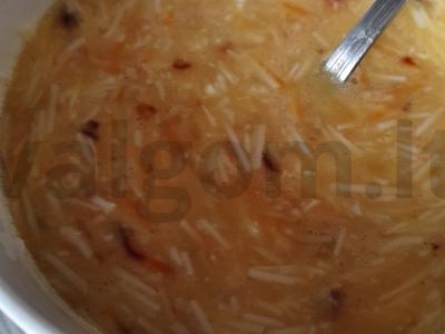 Kepinys „Vaivorykštė“ su vištiena ir daržovėmis Žingsnis 5