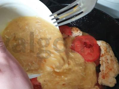 Kepinys „Vaivorykštė“ su vištiena ir daržovėmis Žingsnis 7