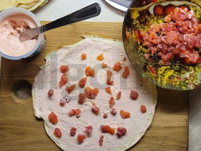 Jūros ritinėliai su jūros gėrybių įdaru Žingsnis 11