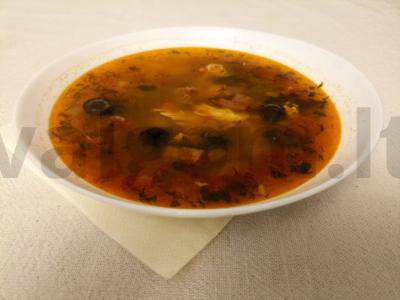 Legendinė rusiška solianka pagrindine nuotrauka