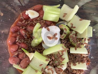 Skrebučiai su veganišku pupelių paštetu Žingsnis 3