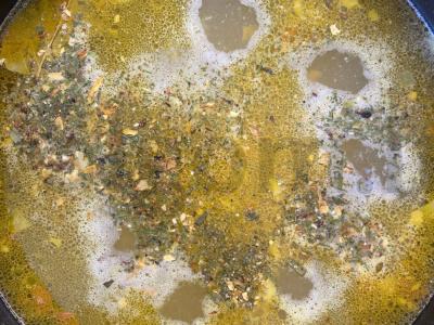 Sūris sriuba su skrudintais duoneliais Žingsnis 4