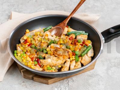 Kalakutienos filė su meksikietiška daržovių mišiniu Žingsnis 2