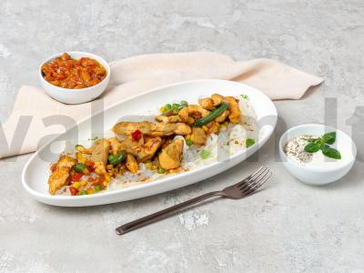 Kalakutienos filė su meksikietiška daržovių mišiniu pagrindine nuotrauka