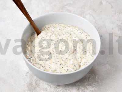 Vegetariškas bananų keksas Žingsnis 1