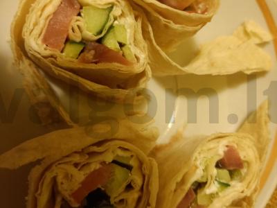 Tortilijos su agurku pagrindine nuotrauka