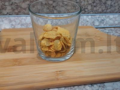 Ledai su kukurūzų dribsniais ir medumi Žingsnis 1