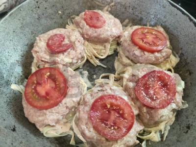 Makaronai-nestai su faršu ir pomidoru Žingsnis 5