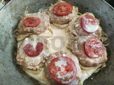 Makaronai-nestai su faršu ir pomidoru Žingsnis 6