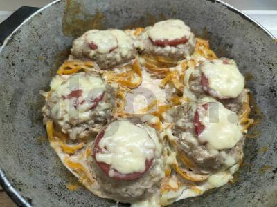 Makaronai-nestai su faršu ir pomidoru Žingsnis 7