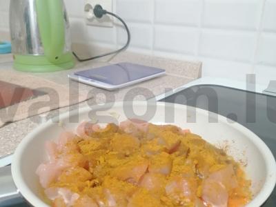 Rudųjų ryžių plovas su vištiena Žingsnis 4