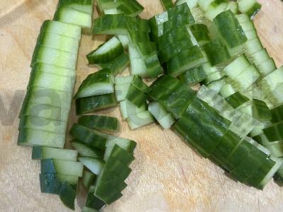 Pavasarinė kopūstų salotos su dešra Žingsnis 2