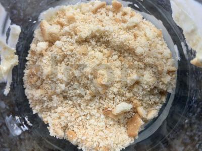 Varškės desertas su bananais ir vynuogėmis Žingsnis 4