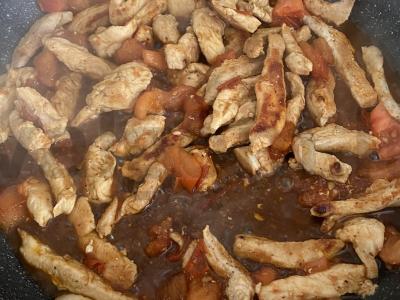 Funchosa su čili pipirais Žingsnis 4