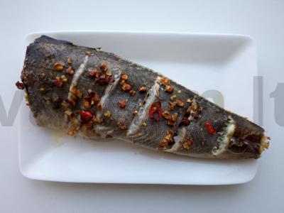 Švelni žuvis kokosų piene pagrindine nuotrauka