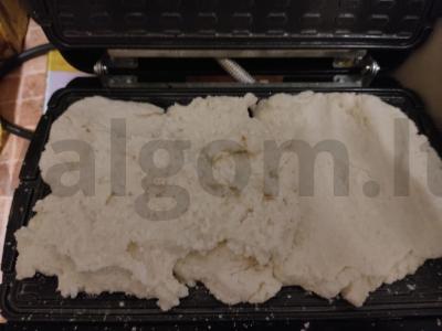 Varškės vafliai su manų kruopomis Žingsnis 3