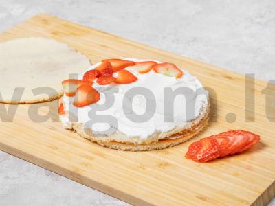 Sūrio ir braškių tortas Žingsnis 3