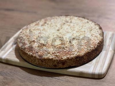 Traškus pyragas su varškės-abrikosų įdaru ir aguonomis pagrindine nuotrauka