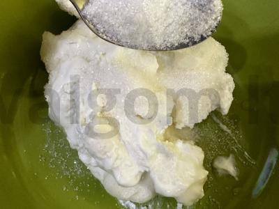 Originalus varškės desertas su vaisiais Žingsnis 1