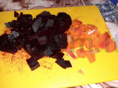 Grybų vinigretas su mašo daigais Žingsnis 1