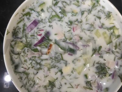 Okroška su kalakutienos kumpiu Žingsnis 2