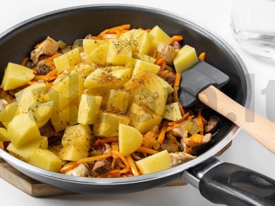 Troškinta bulvė su kalakutienos filė ir jautienos pečių Žingsnis 2