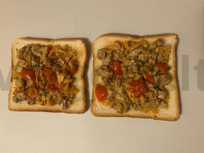 Sūrio sumuštiniai su triušiena ir daržovių įdaru Žingsnis 8