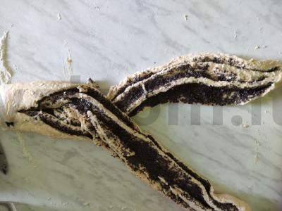 Varškės pynė su aguonomis Žingsnis 7