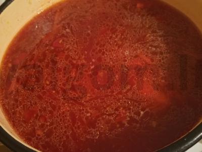 Sultingas šaltibarščiai su vištiena Žingsnis 6