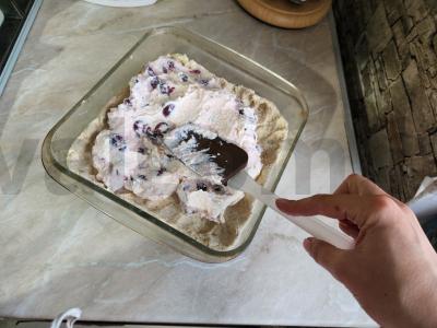 Vyšnių pyragas su ryžių miltais Žingsnis 3